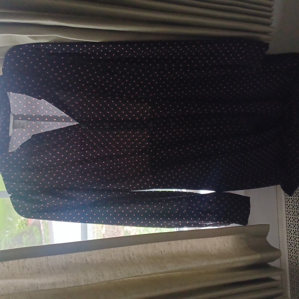 - H&M POLKA DOT DRESS SKIRT IS LINED BLACK WITH PINK POLKA DOTS